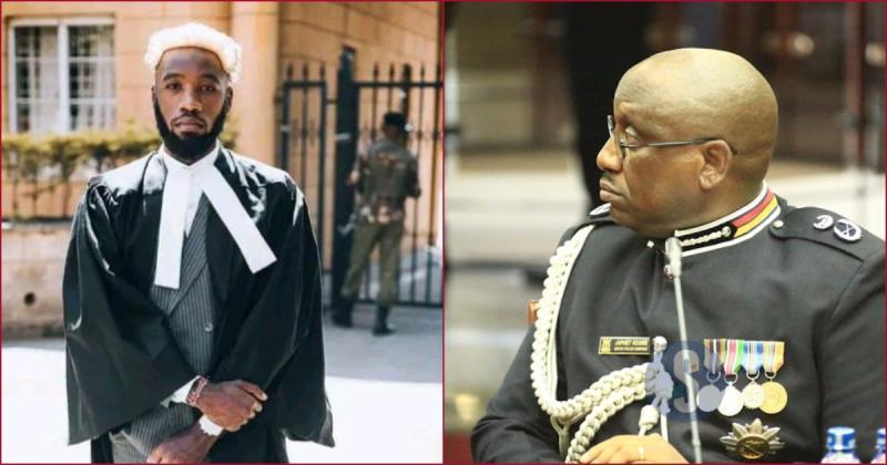 Police Inspector General Japhet Koome (pictured right) has been instructed to institute a probe into the conduct of Brian Mwenda (l).